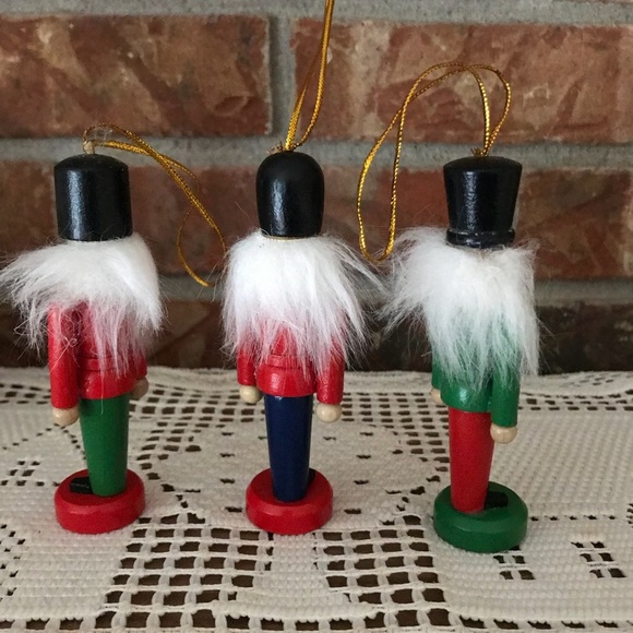 Rare Vintage Hand carved Nutcracker Tree Ornaments - Picture 6 of 7